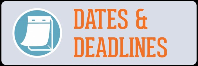 2024/25 Important Dates and Deadlines